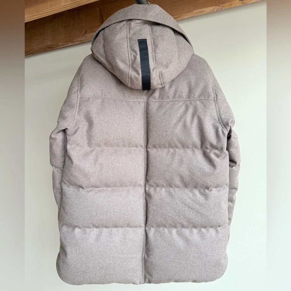 NWOT Canada Goose MacMillan Parka Wool Coat in Quicksand Melange Men's Sz L RARE - Picture 3 of 16